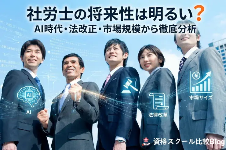 社労士の将来性は明るい？AI時代・法改正・市場規模から徹底分析