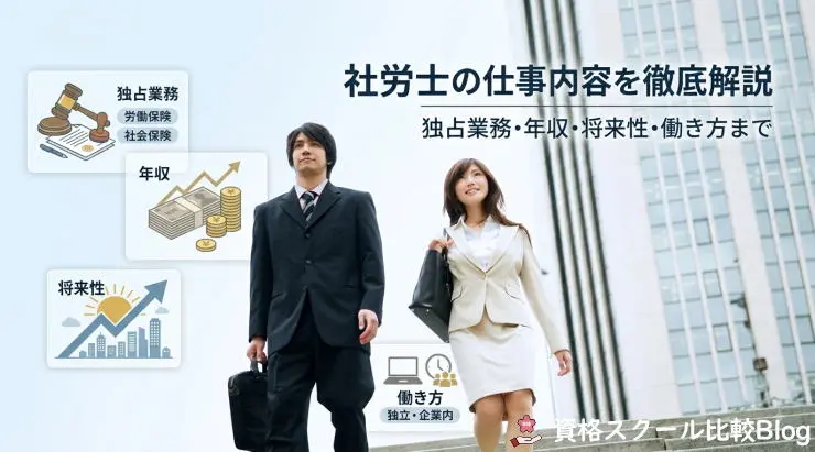 社労士の仕事内容を徹底解説｜独占業務・年収・将来性・働き方まで