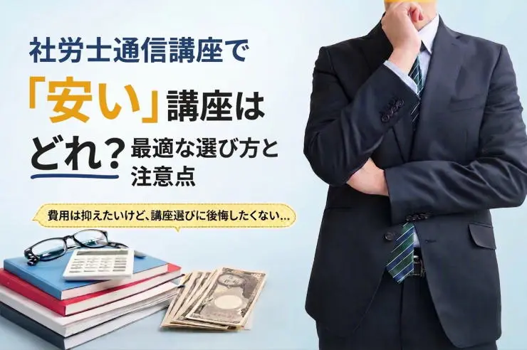 「社労士通信講座で『安い』講座はどれ？最適な選び方と注意点